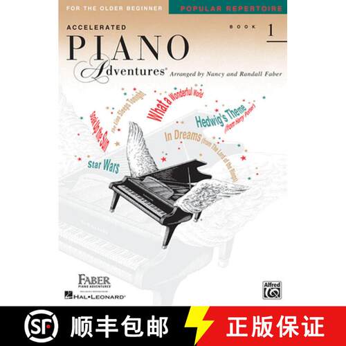 【3-4周达】Accelerated Piano Adventures: Popular Repertoire - Book 1 Easy Piano for Older Beginners M... [9781616774707]