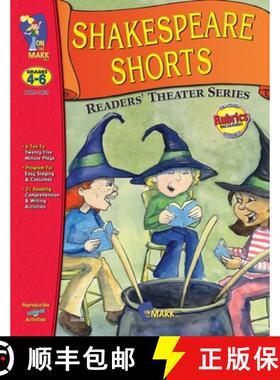 【3-4周达】Shakespeare Plays Gr 4-6 Adapted for Readers Theater with Scripts & Activities [9781550358506]