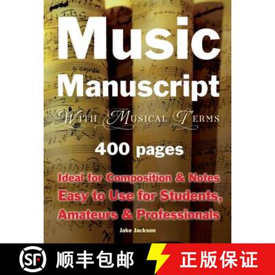Music Manuscript with Musical Terms: Ideal for Composition & Notes, Easy-To-Use for Students, Amateur... [9781786641984]