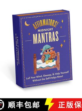 【3-4周达】Affirmators! Mantras Midnight Late Night Affirmation Cards Deck (30 Cards): 3am Affirmatio... [9781683494461]