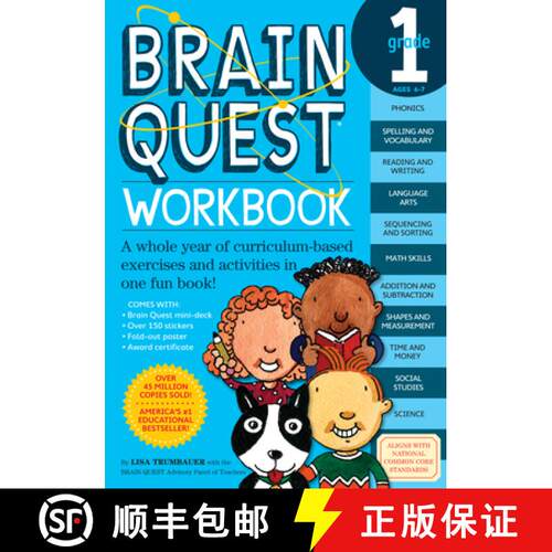 Brain Quest Workbook: 1st Grade [With Stickers] [9780761149149]