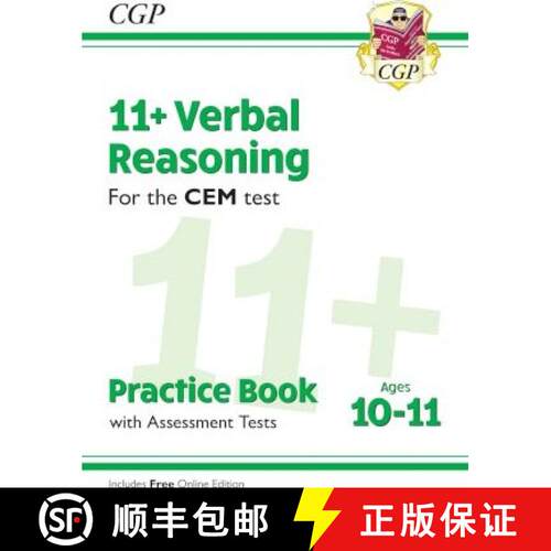 【3-4周达】New 11+ CEM Verbal Reasoning Practice Book & Assessment Tests - Ages 10-11 (with Online Ed... [9781789081718]