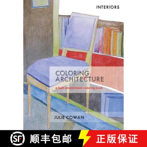 【3-4周达】Coloring Architecture: a built environment coloring book [9780996622905]