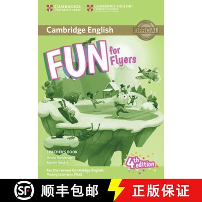 剑桥少儿 Fun for Flyers Teacher’s Book with Downloadable Audio 高级教师书（带可下载音频） [9781316617601]