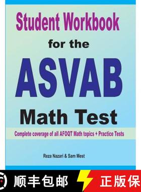 【3-4周达】Student Workbook for the ASVAB Math Test: Complete coverage of all ASVAB Math topics + Pra... [9781646120840]