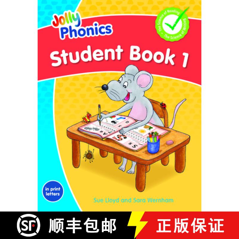 【3-4周达】Jolly Phonics Student Book 1: In Print Letters (American English Edition) [9781844149889]