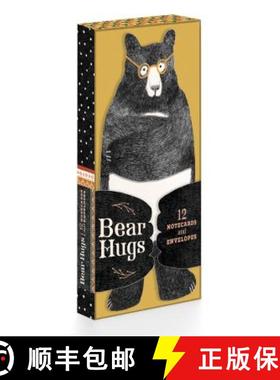【3-4周达】Bear Hugs: 12 Notecards and Envelopes: (Cute Notecards, Notecards for Friends, Artistic No... [9781452168616]