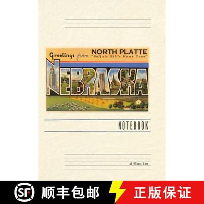 【3-4周达】Vintage Lined Notebook Greetings from North Platte [9798385431243]