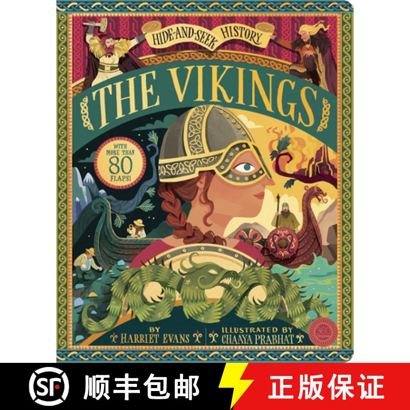 【3-4周达】Hide and Seek History: The Vikings: With More Than 80 Flaps! [9781944530433]