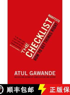 【3-4周达】The Checklist Manifesto : How To Get Things Right [9781846683145]
