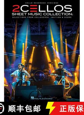 【3-4周达】2 Cellos - Sheet Music Collection: Selections from Celloverse, In2ition and Score for Two ... [9781495092855]