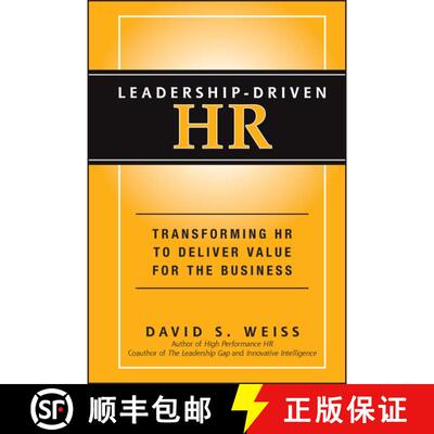 【3-4周达】精装 Leadership-Driven Hr: Transforming Hr To Deliver Value For The Business [Wiley经管] [9781118362822]