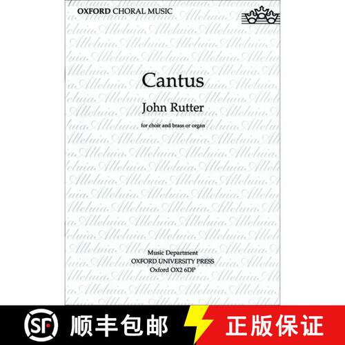 【3-4周达】Cantus: Vocal score (Vocal score) [9780193533608]