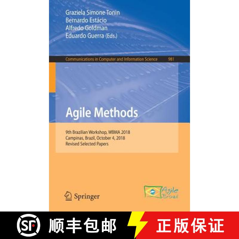 【3-4周达】Agile Methods : 9th Brazilian Workshop, WBMA 2018, Campinas, Brazil, October 4, 2018, Revi... [9783030143091]