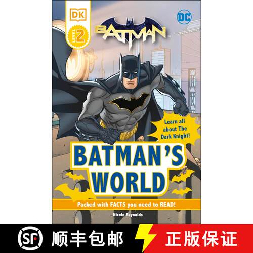 【3-4周达】精装 DC Batman's World Reader Level 2: Meet the Dark Knight [9780744039726]
