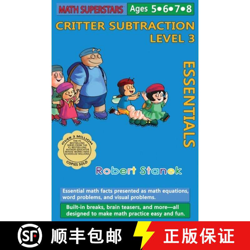 预订 Math Superstars Subtraction Level 3, Library Hardcover Edition: Essential Math Facts for Ages 5 - 8 [9781627166065]