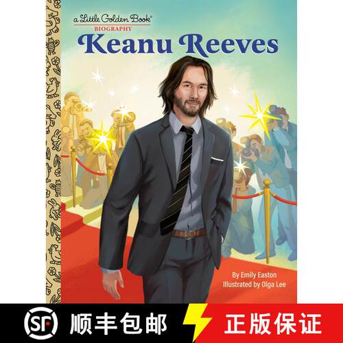 【3-4周达】精装 Keanu Reeves: A Little Golden Book Biography [9780593807965]