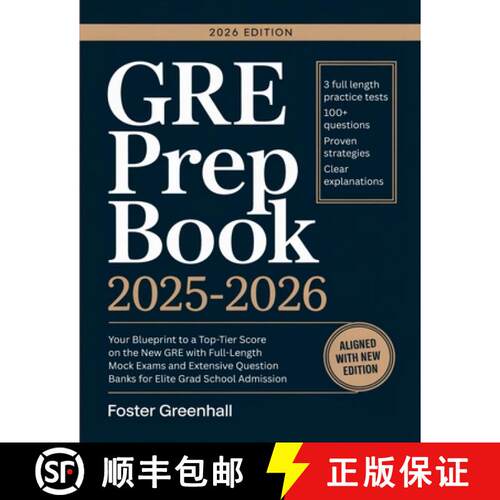 【3-4周达】GRE Prep Book 2025-2026: Your Blueprint to a Top-Tier Score on the New GRE with Full-Lengt... [9789371238045]