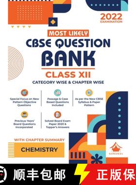 【3-4周达】Most Likely Question Bank - Chemistry: CBSE Class 12 for 2022 Examination [9789391184278]