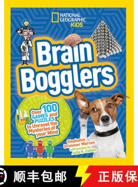 【3-4周达】Brain Bogglers: Over 100 Games and Puzzles to Reveal the Mysteries of Your Mind [9781426324239]