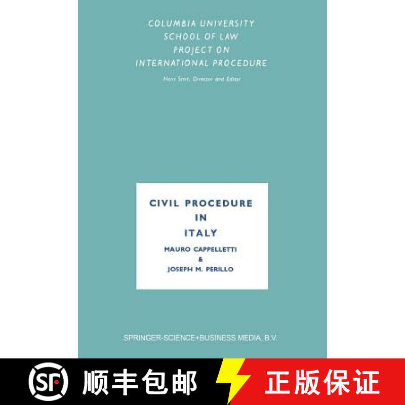 【3-4周达】Civil Procedure in Italy [9789401758253]