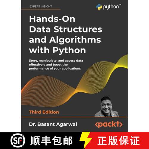 【3-4周达】Hands-On Data Structures and Algorithms with Python: Store, manipulate, and access data ef... [9781801073448]