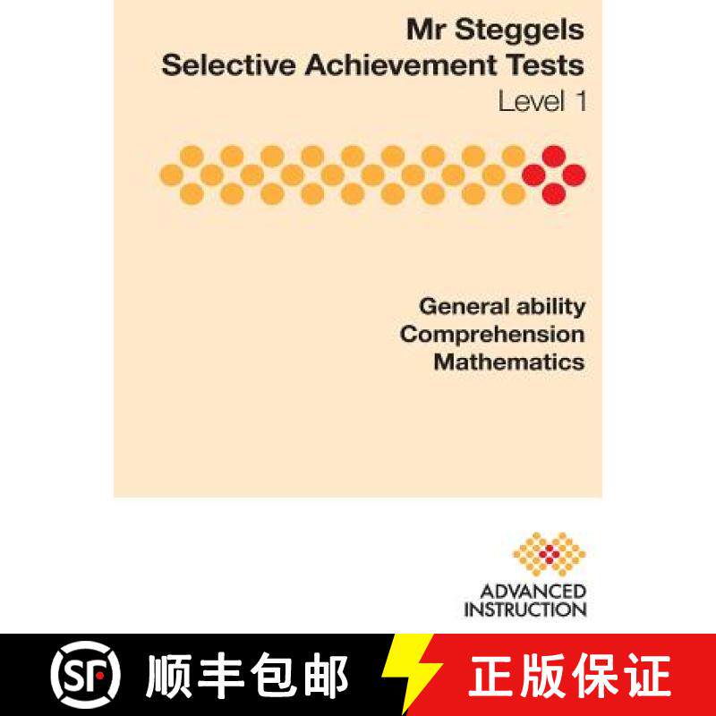 预订 Mr Steggels Selective Achievement Tests Level 1 [9780648096702]