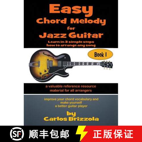 【3-4周达】Easy Chord Melody for Jazz Guitar [9781973638841]