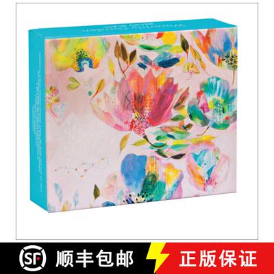 【3-4周达】Waterlily Garden QuickNotes: Our Standard Size Set of 20 Notecards in a Box with Magnetic ... [9781623256067]