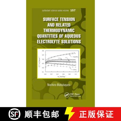 【3-4周达】Surface  Tension and Related Thermodynamic Quantities of Aqueous Electrolyte Solutions [9780367379476]