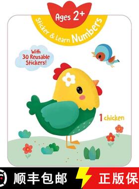 预订 Sticker & Learn Numbers (Ages 2+): With 30 Reusable Stickers [9789465054360]
