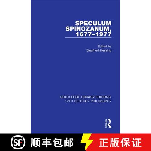 【3-4周达】精装 SPECULUM SPINOZANUM, 1677-1977 (RLE [9780367330910]