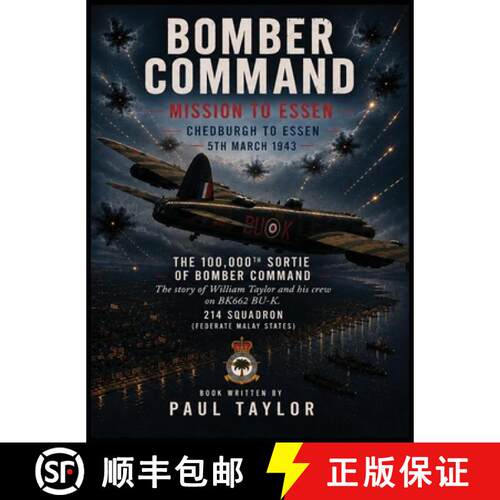 【3-4周达】精装 Bomber Command Mission To Essen: Stirling BK662 BU-K [9781919059839]