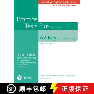 【3-4周达】Cambridge English Qualifications: A2 Key (Also suitable for Schools) New Edition Practice ... [9781292271484]