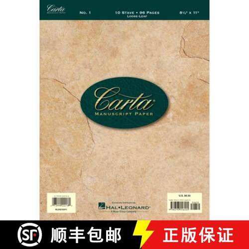 【3-4周达】Carta Manuscript Paper No. 1 - Basic [9780793556205]