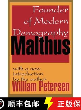 【3-4周达】Malthus: Founder of Modern Demography [9780765804815]