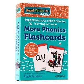 现货 牛津自然拼读闪卡音节学习 Read Write Inc. Phonics: More Phonics Flashcards [9780198386810]