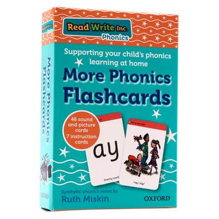 现货 牛津自然拼读闪卡音节学习 Read Write Inc. Phonics: More Phonics Flashcards [9780198386810]