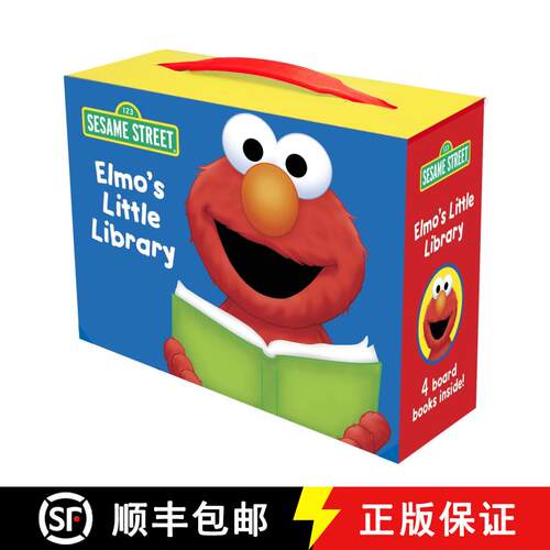 【3-4周达】Elmo's Little Library (Sesame Street): Elmo's Mother Goose; Elmo's Tricky Tongue Twisters;... [9780449817407]