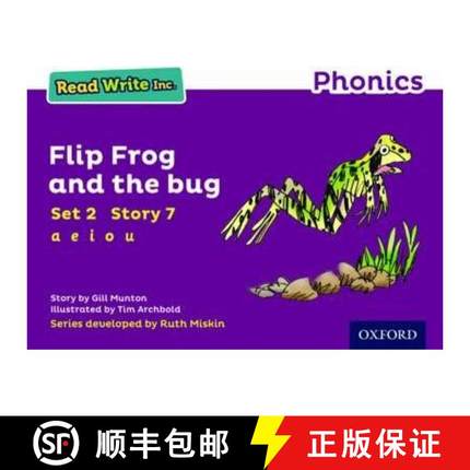 【3-4周达】Read Write Inc. Phonics: Flip Frog and the Bug (Purple Set 2 Storybook 7) [9780198371564]