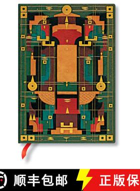 【3-4周达】Paperblanks Lion's Den Sybil Pye Bindings Hardcover MIDI Unlined Elastic Band Closure 144 ... [9781439793824]