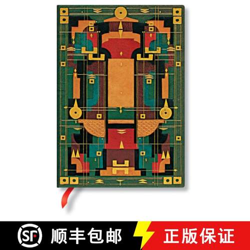 【3-4周达】Paperblanks Lion's Den Sybil Pye Bindings Hardcover MIDI Unlined Elastic Band Closure 144 ... [9781439793824]