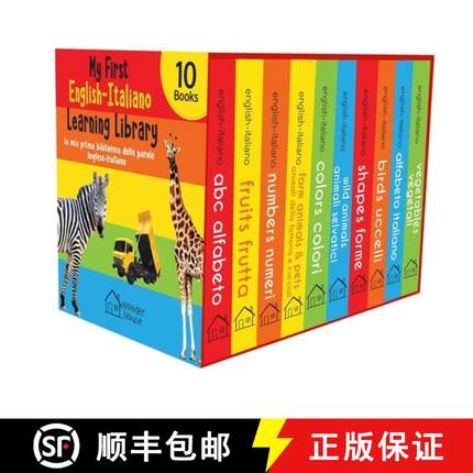 【3-4周达】My First English-Italian Learning Library: la mia prima biblioteca delle parole Inglese-It... [9789354401220]