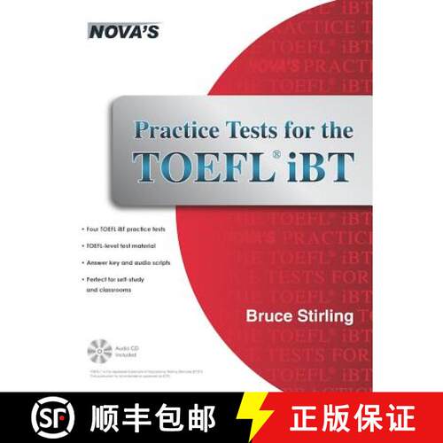 【3-4周达】Practice Tests for the TOEFL iBT [With CD (Audio)] [9781889057941]
