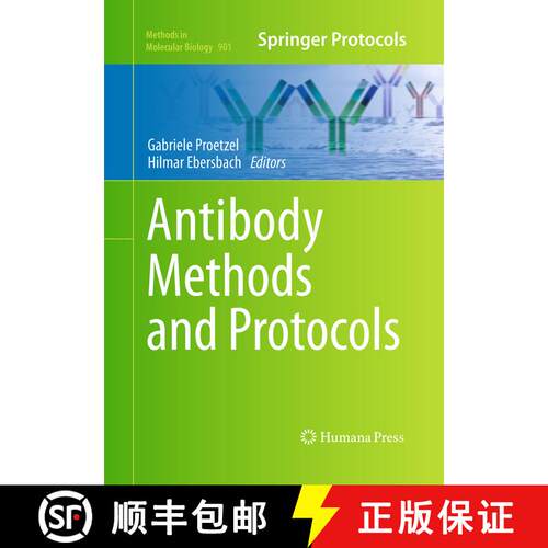 【3-4周达】Antibody Methods and Protocols (Softcover reprint of the original 1st ed. 2012) [9781493959303]