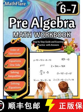 【3-4周达】Pre Algebra Workbook 6th and 7th Grade: Pre Algebra Workbook Grade 6-7, Order of Operation... [9798869374837]