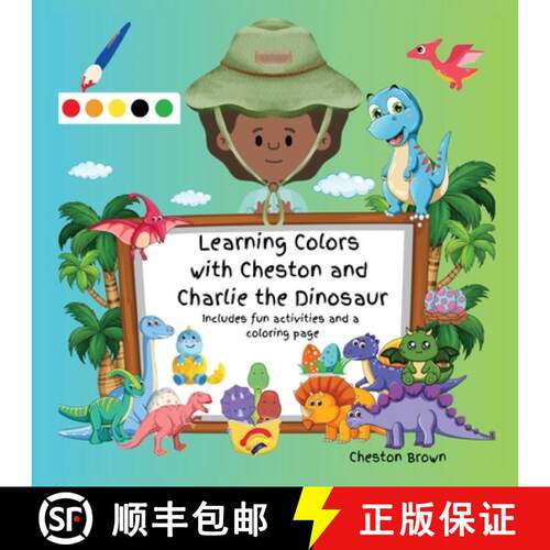 【3-4周达】Learning Colors with Cheston and Charlie the Dinosaur [9781088259818]