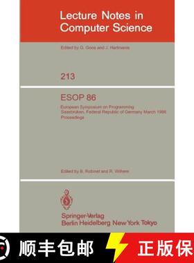【3-4周达】ESOP 86 : European Symposium on Programming, Saarbrücken, Federal Republic of Germany, Ma... [9783540164425]