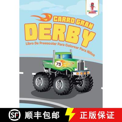【3-4周达】Carro Gran Derby: Libro De Preescolar Para Colorear Para Niños [9780228213017]