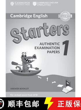 【3-4周达】【答案册】 Cambridge English Starters 1 for Revised Exam from 2018 Answer Booklet: Authent... [9781316635933]